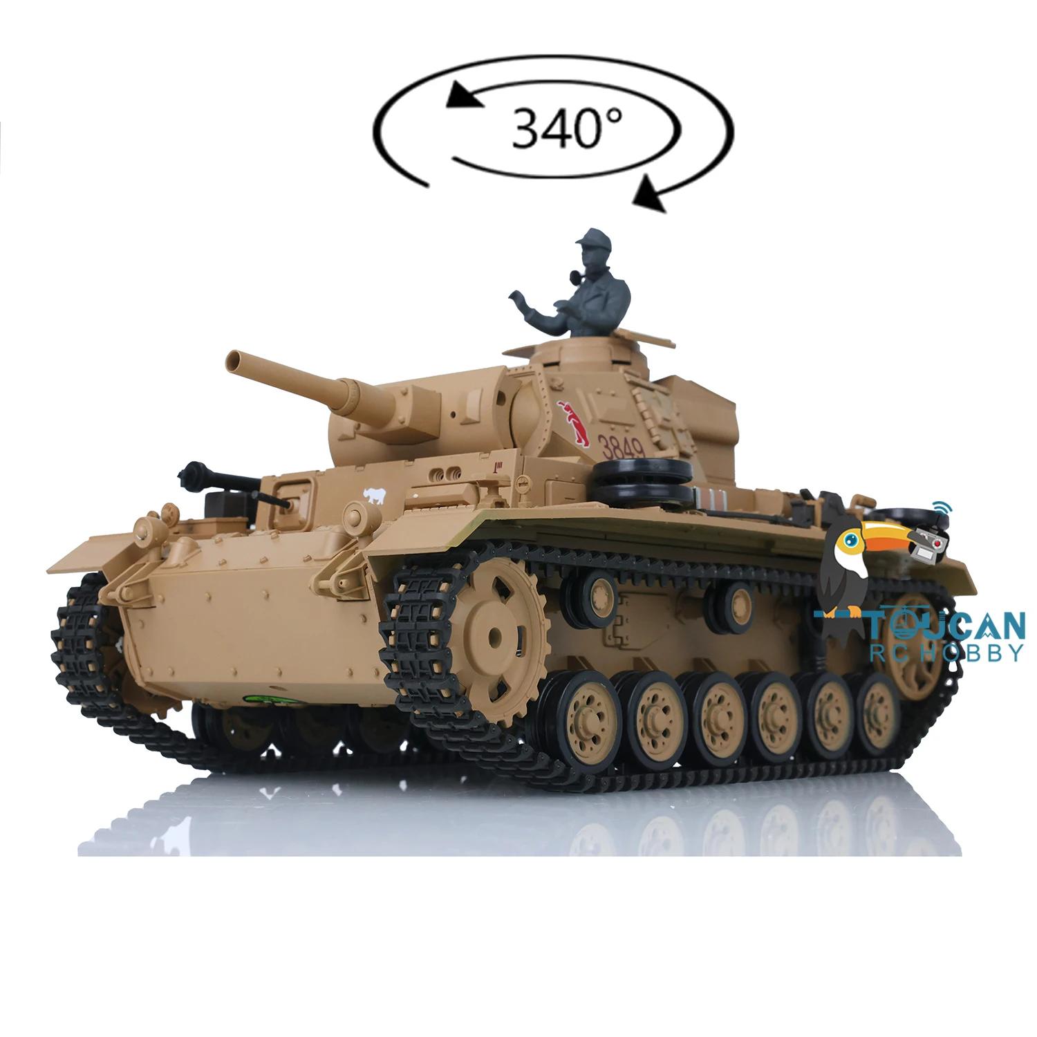 HENG LONG öƽ  Panzer III H RTR RC ũ  Toucan 3849  ڵ BB    TH17363, 1/16 ü߰ 7.0